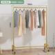 晾衣架落地折叠卧室内家用晒衣架阳台挂衣架子新品 凉衣简易 单杆式