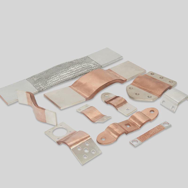 铜箔软连接铜软节铜排焊接mst10*100铜皮紫铜皮导电铜排伸缩连接