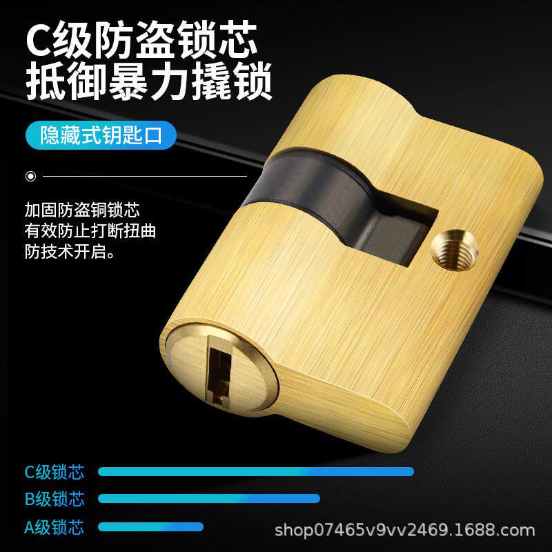 机械密码锁不双面户外庭院大门铁艺花园双开门防水用电密码锁门锁