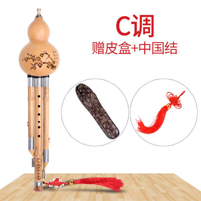 金丝楠竹葫芦丝c调降b调成演奏初学者小学生儿童自学人型乐器