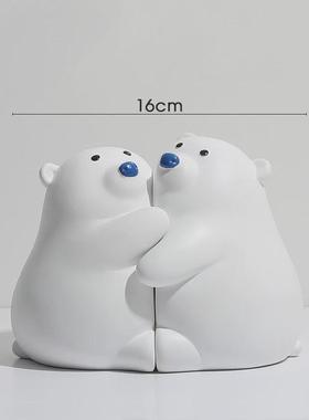 抱抱熊创意不分离摆件ins风客厅家用可爱书柜酒柜儿童房桌面摆设