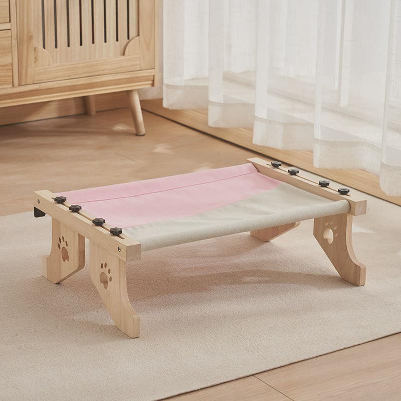 实木猫挂床阳台窗户猫吊床床边魔术贴猫窝猫床承重30斤客厅猫窝