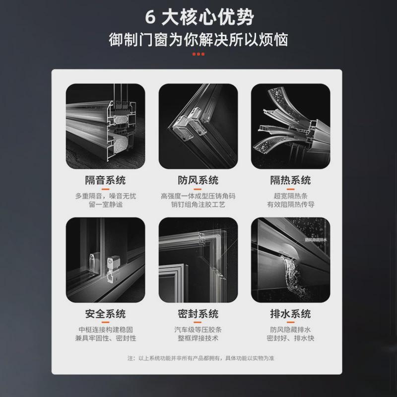 推拉门隔断极窄开放式厨房玻璃推拉门钛镁合金室内隔断推拉门