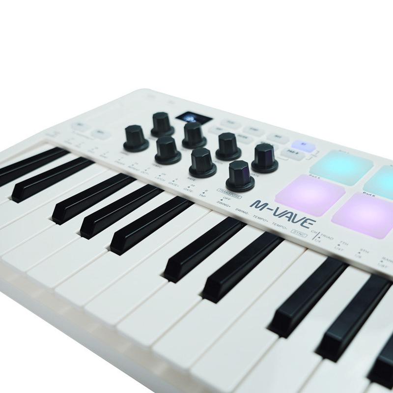 MIDI键盘MIDI控制器便携编曲键盘RGB打击垫键盘工厂