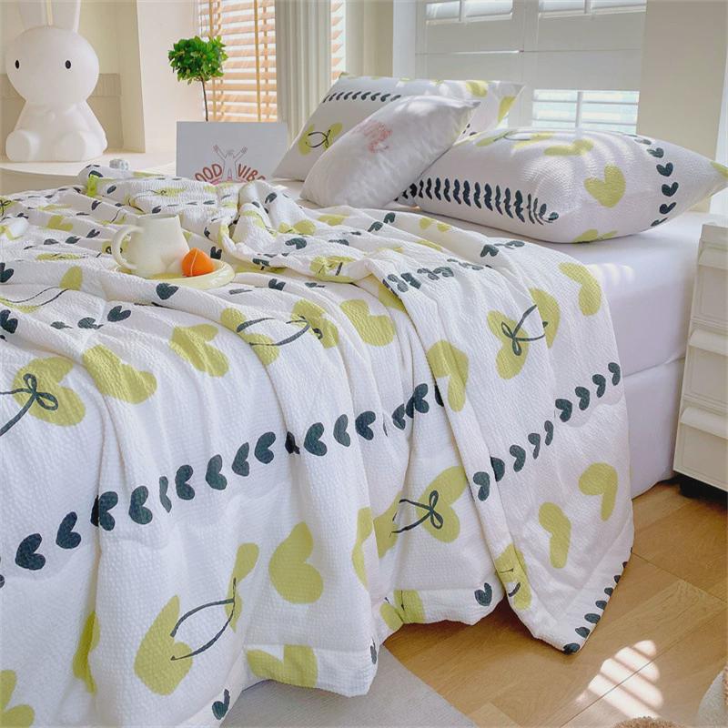 夏季棉泡泡夏凉被a类小清新空调被直播礼品夏被夏天薄被子批发