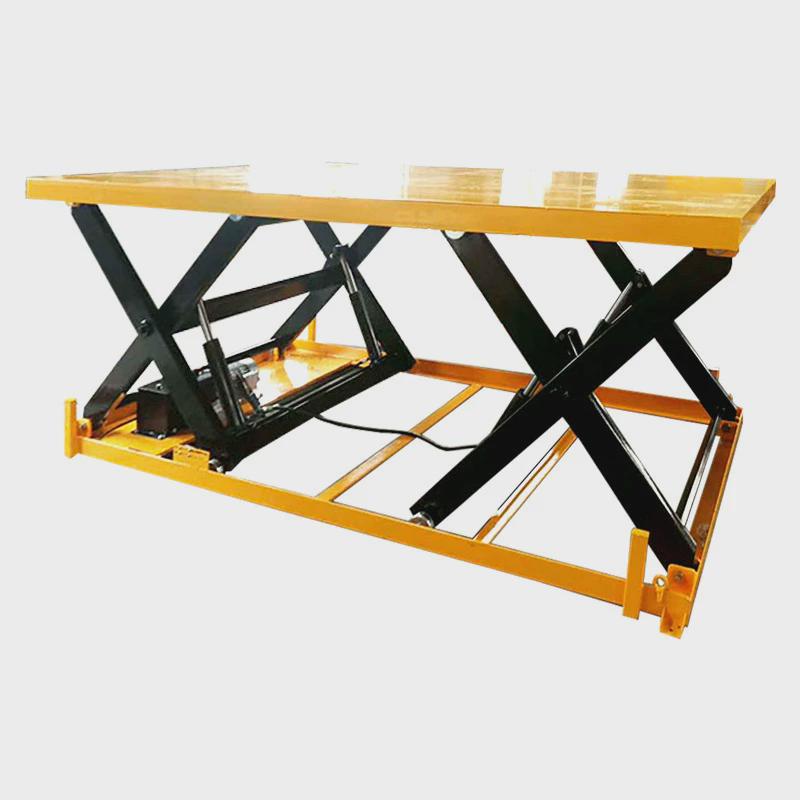 固定剪叉式升降平台动货物搬运厂房上料液压大吨位剪叉式升降机