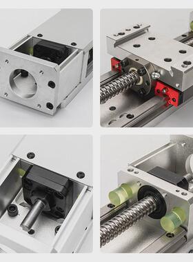 yh60f方导轨线性滑台模组电动工作台精密手动滚珠丝杆直线xy十字