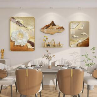 轻奢大气餐厅装饰画饭厅寓意挂画高级感组合画背景墙好高档墙壁画