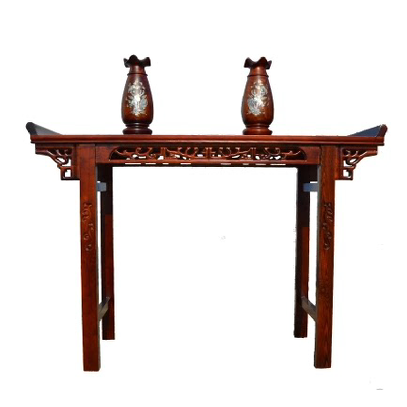 仿古中式香案条几靠墙桌婚庆榫卯翘头条桌客厅玄关桌实木条案供桌