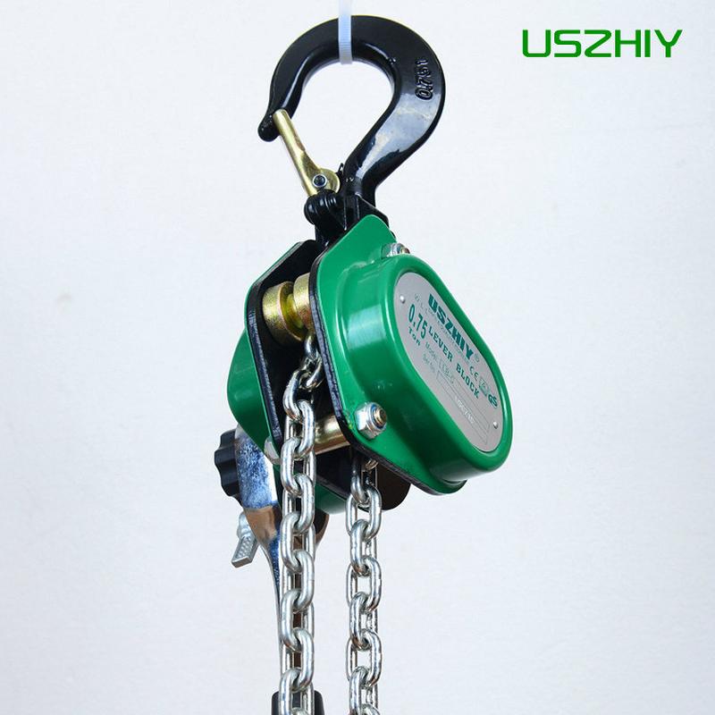 uszhiy智友lb-c750手扳葫芦0.75链轻便型倒吨750公斤3米拉紧器