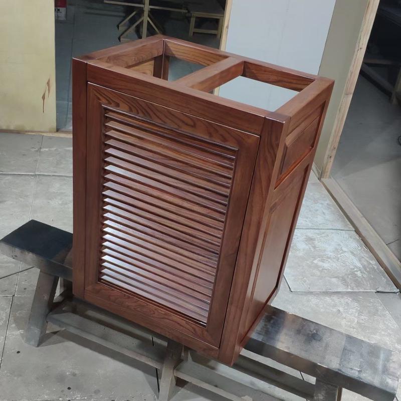 缸草缸海缸龙鱼实木鱼缸底柜柜子老榆木