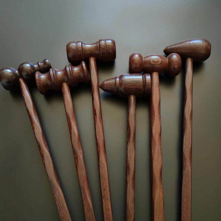 鸡翅木质按摩捶按摩棒健身按摩锤保健敲打捶背穴位拍打经络锤子