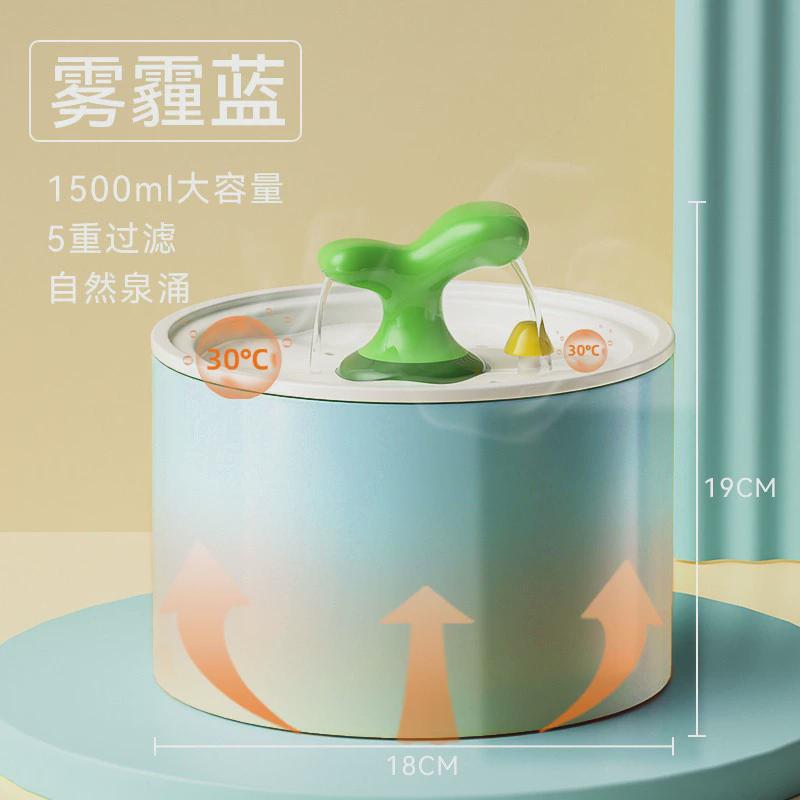 猫咪电动陶瓷加热饮水器活水猫碗自动喝水循环宠物饮水机狗狗用品