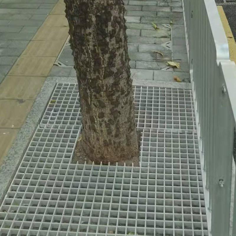 玻璃钢树篦子护树板树池格栅市政网格绿化板地沟盖板玻璃钢格栅