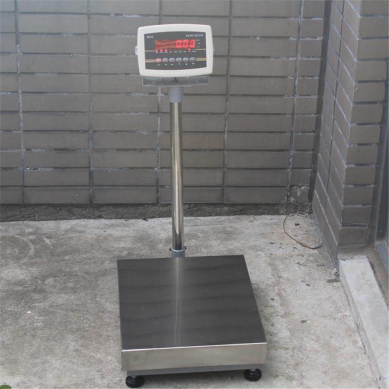 上海直销电子秤100kg300kg500kg高精度不锈钢led工业计重电子台秤