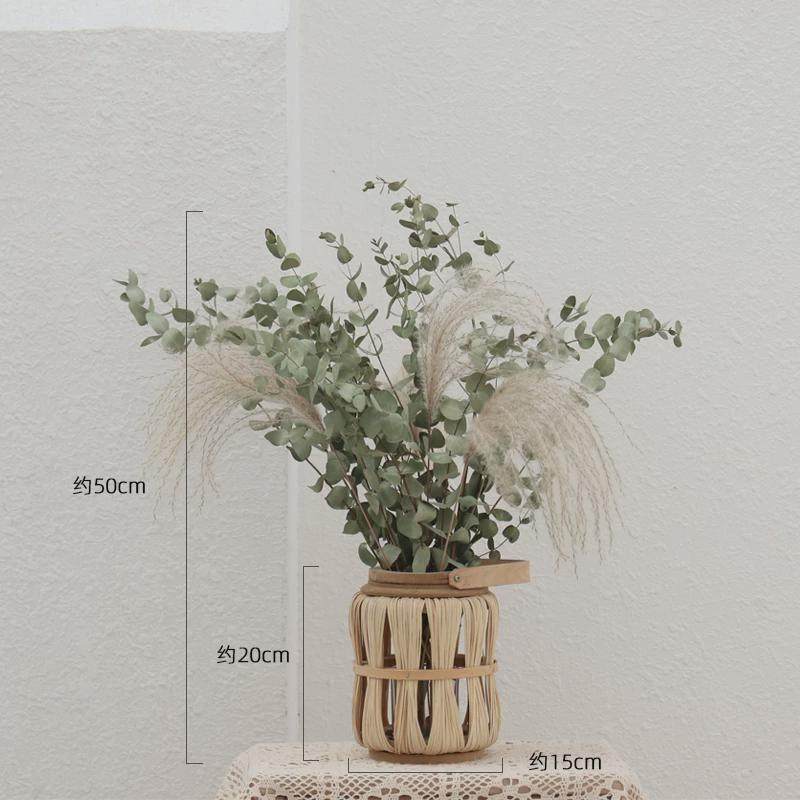 大型落地花瓶竹编灯笼芦苇布置客厅店铺陈列路迎婚庆蒲扇,家居饰品,装饰摆件,淘宝优惠券,粉丝福利购,淘宝优惠卷