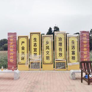 户外立式乡村风景区导向牌美丽指示牌振兴不锈钢立牌指路牌