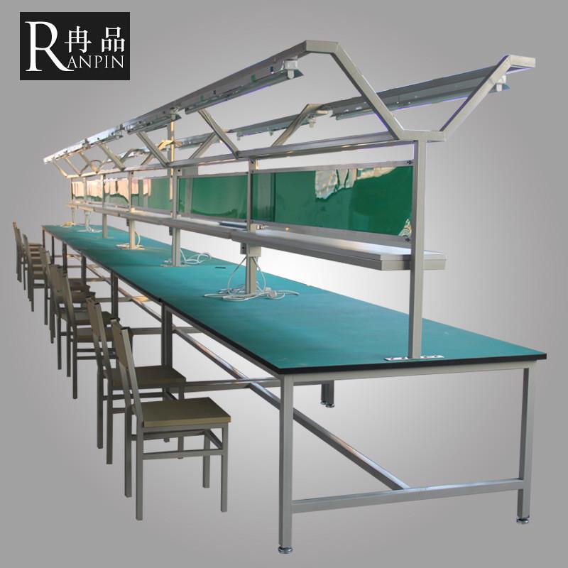 防静电工作台双面桌带风扇隔板电子厂操作台流水线桌子检验实验室