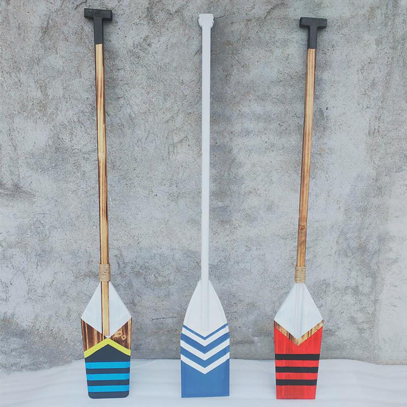 地中海风格实木大船浆壁饰做旧桨片橱窗酒吧装饰摆件墙面复古船桨