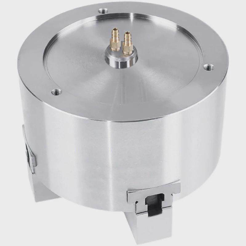 中实气动卡盘三体bk160-200-250-3全套钢爪6/8/10寸机床夹头具
