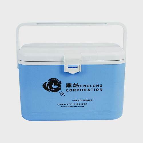 鼎龙12.8l虾箱钓箱带增氧孔活饵箱多功能厂家直销便携小新款