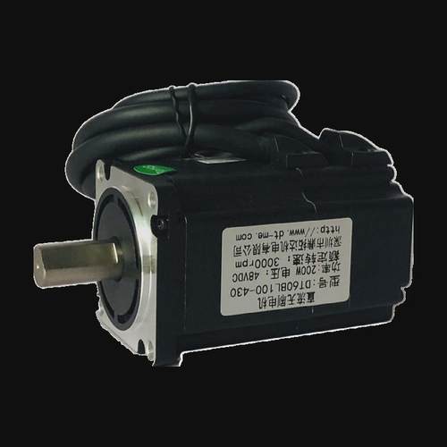 60直流无刷调速dt60bl100-4300.6nm200w3000转48vdc马达低噪音