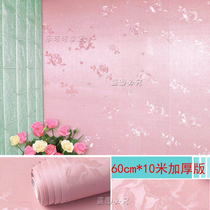 墙纸自粘10米壁纸卧室客厅电视背景墙立体墙贴翻新防水贴纸欧式