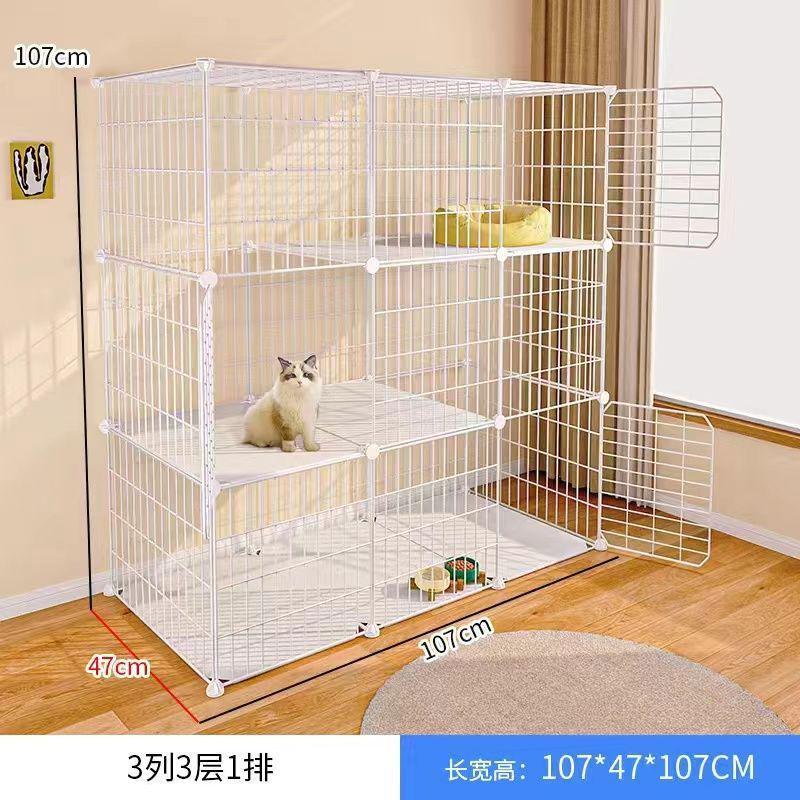 猫笼子不占地家用室内两层超大猫屋小型自由空间宠物狗笼空笼猫窝
