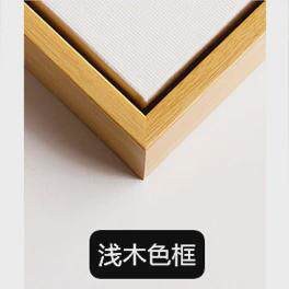q683框有来图定做挂画现代油画框装饰画圆形铝合金外框照片微