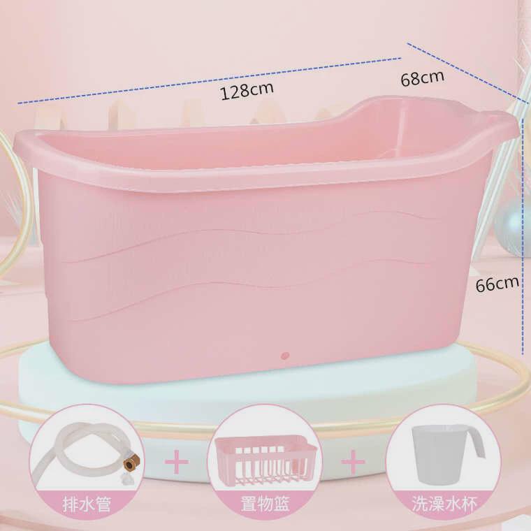 特厚成人沐浴桶大人泡澡桶木纹洗澡桶浴缸家用汗蒸桶全身大号浴盆