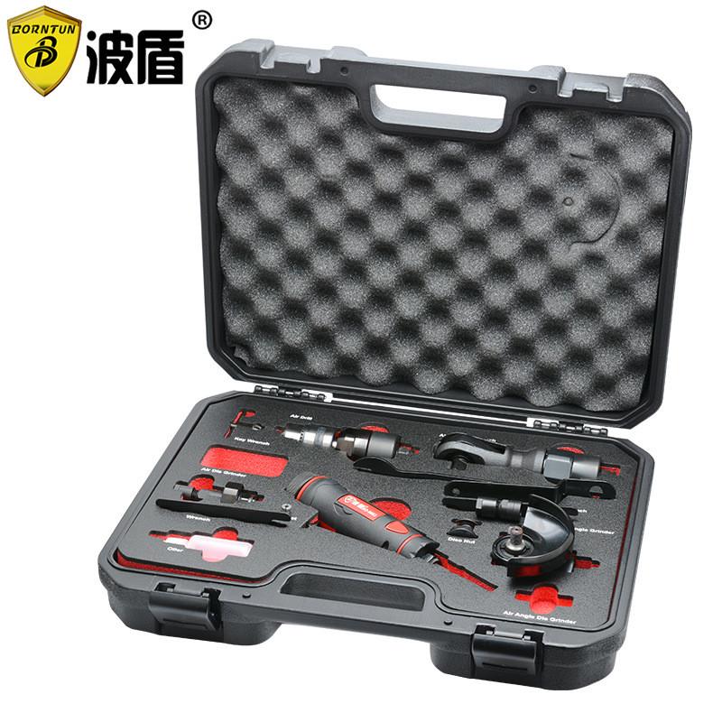波盾气动5合1工具棘轮扳手套气钻气动刻磨机角磨机组bd-6063