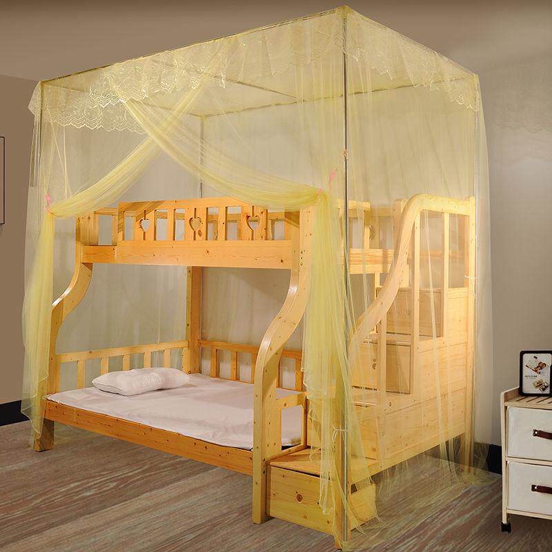 zq落梯形梯柜家用儿童双层实木床一体子母床蚊帐地大支架上下铺蚊,床上用品,蚊帐,淘宝优惠券,粉丝福利购,淘宝优惠卷