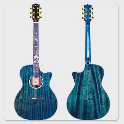 厂家现货40寸民谣吉他初学者原声吉他guitar成人桃乐器花芯吉他