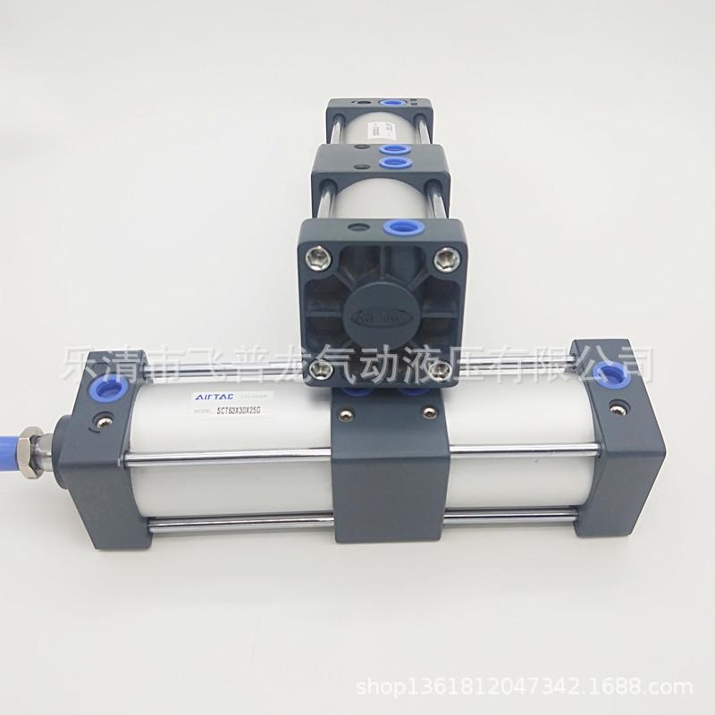 拉杆式亚德客气缸程sct多位多行sct63x50-25
