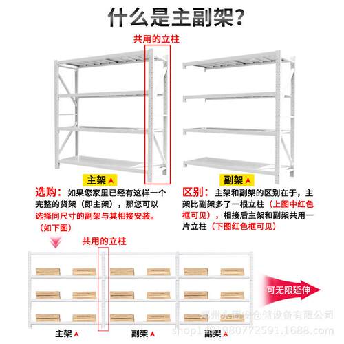 加厚批发自由组合多功能仓库货架置物架简易安装型货架仓储货架