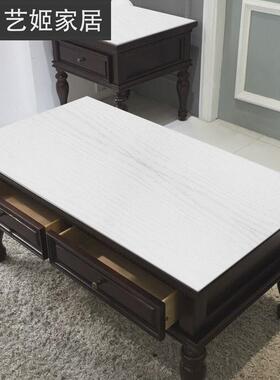 9WOR仿木纹复古原木红色茶几桌布餐桌垫防水塑料pvc软玻璃茶几垫