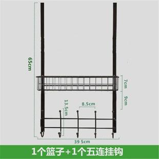 背置物架卧室卫生间挂架 免钉门后挂钩挂衣架静音门后收纳架门式
