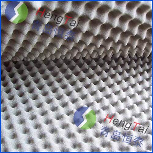 山东防火黑色蛋壳隔音海棉波峰吸音棉3公分5公分阻燃鸡蛋隔声棉厂