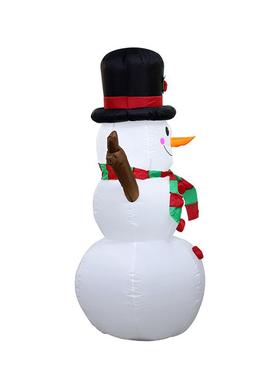 2021新款圣诞节充气气模1.6mled灯光圣诞雪人树枝充气庭院装饰