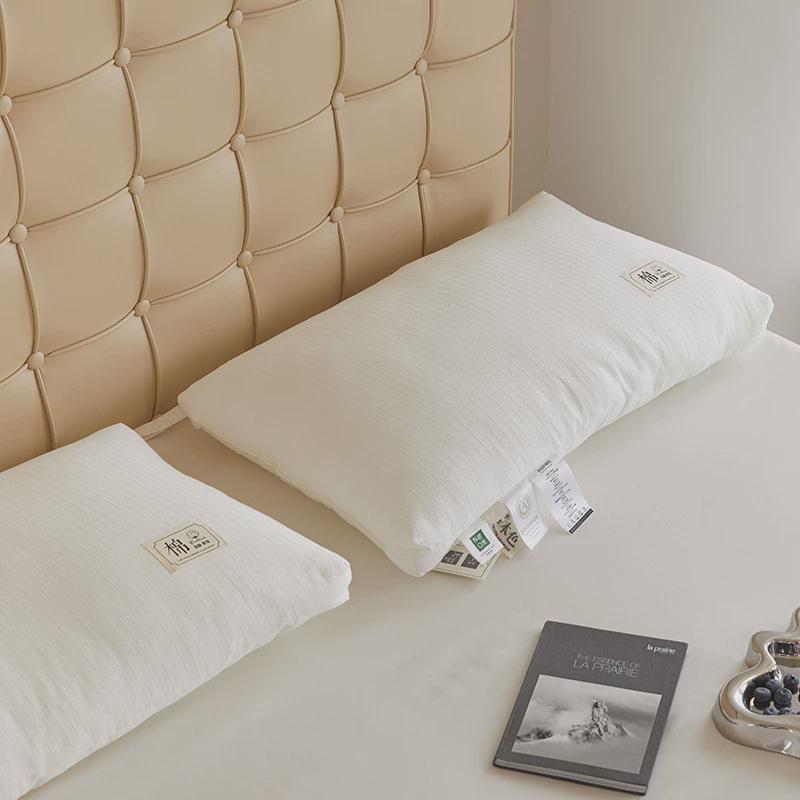 新款成人枕芯纤维60支立体48*74羽丝绒枕仪征全棉枕头单人软枕头