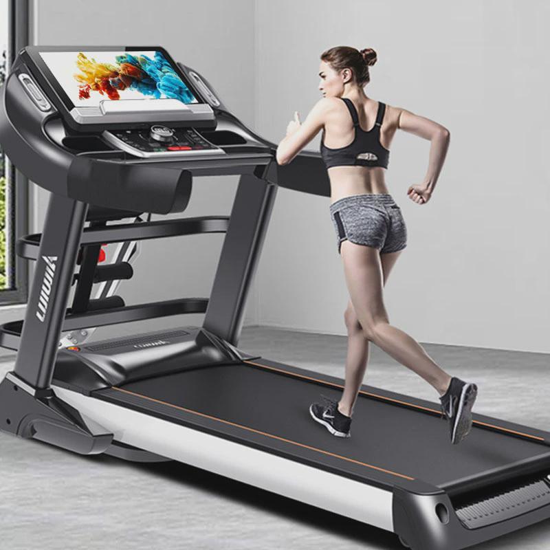 家用大型豪华电动跑步机多功能智能触屏超宽静音Treadmill