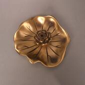 铜朴莲花纯铜香插线香炉仿古荷叶匠家用室内檀香炉线香插香盒