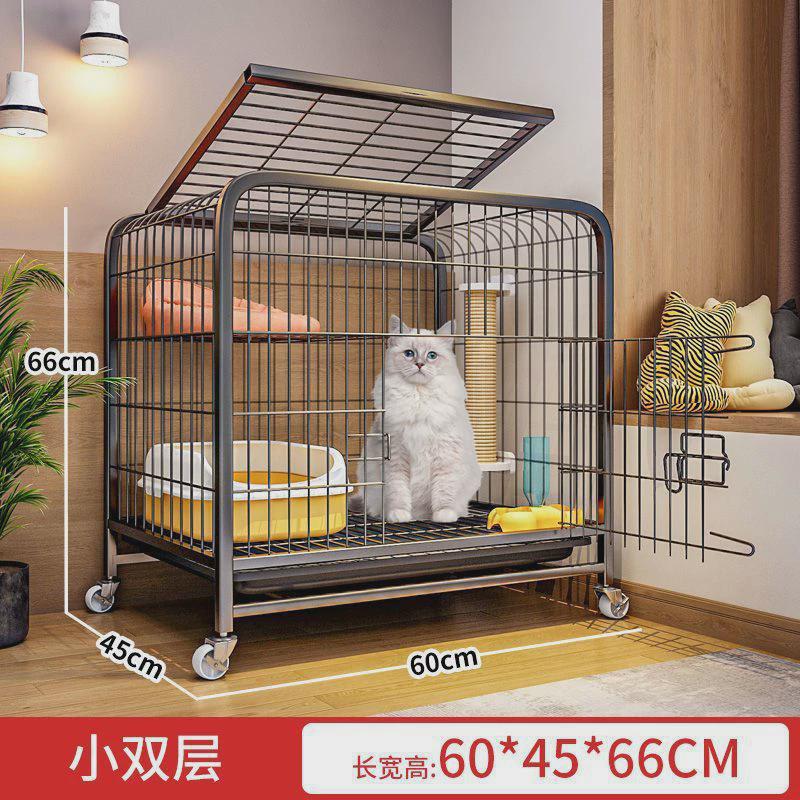 缘亿猫笼子家用超大自由空间猫厕所猫屋室内猫舍城堡猫窝一体别墅