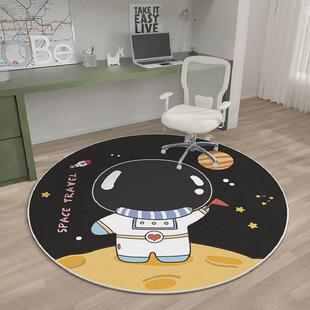 地垫儿童阅读区转椅写字台书桌电脑椅地垫儿童房圆形地毯防滑垫子