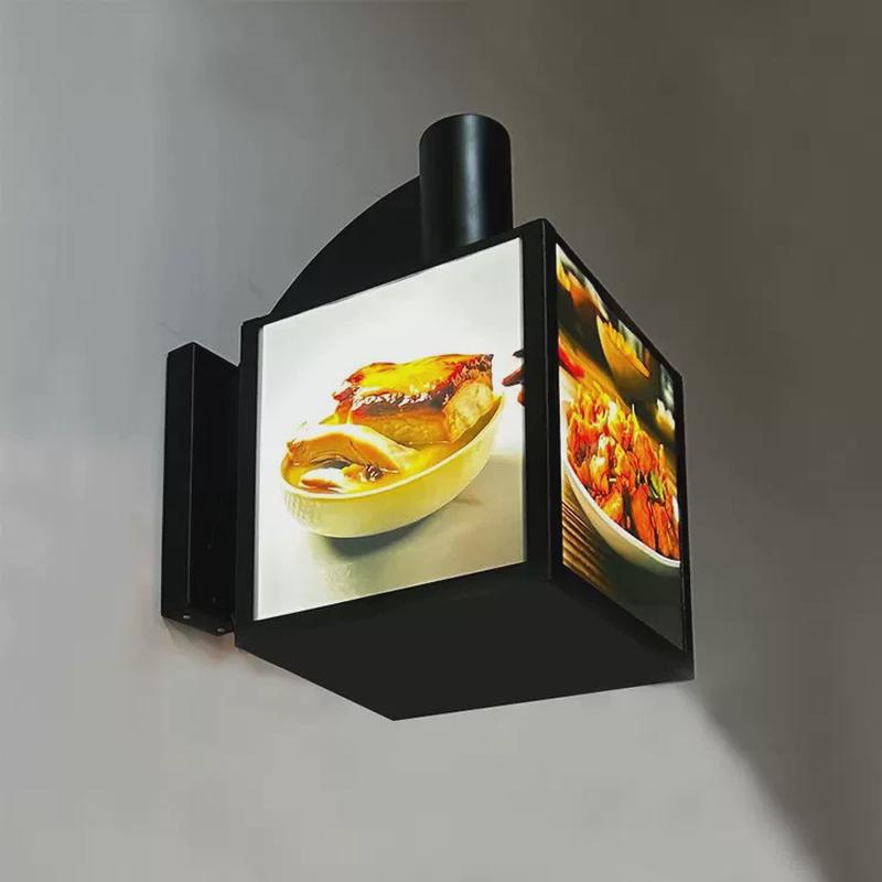 灯箱门面挂墙旋转店铺餐饮菜品展示发光菜单广告牌多层门头招牌