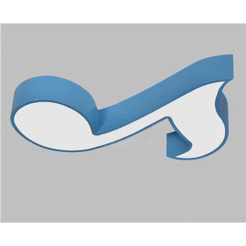 卡通号灯吸顶灯儿童舞蹈音乐灯培训教室幼儿园格栅白色音乐符音符