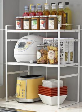 热销vhm7批发厨房隔层橱柜分层置物架家用柜内台面隔板白色收纳架