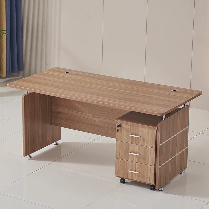 办公电脑桌单人老板桌1.2米1.4办公学校米职员电脑桌椅组合现代