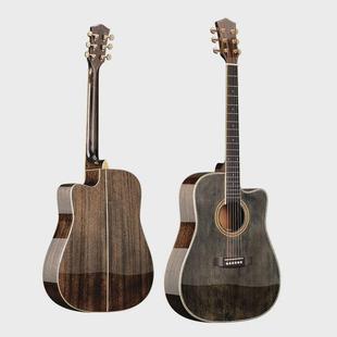 40寸ga全单吉他41寸dc全桃镶木云桃包实木边口轮花花芯可装电箱