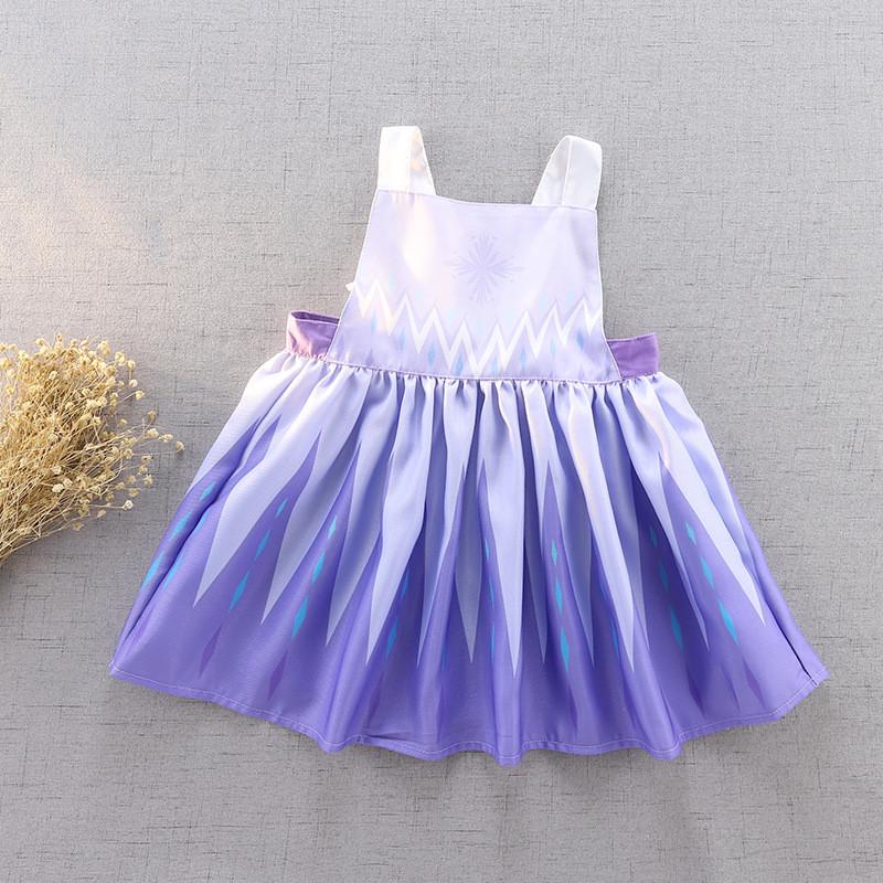 2022儿童围裙宝宝画画罩衣女童防水吃饭围兜反穿衣衣护罩衫围兜